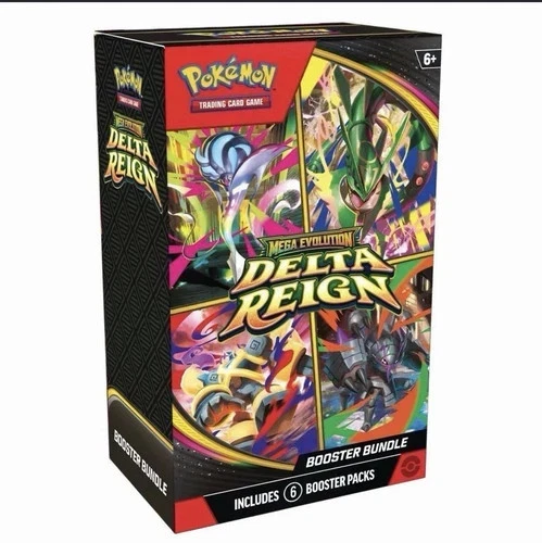Pokémon TCG Mega Evolution—Delta Reign Booster Bundle containing 6 booster packs