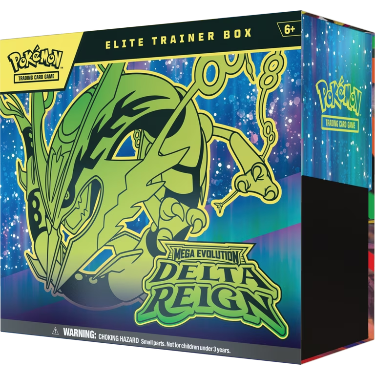 Mega Evolution—Delta Reign standard English Elite Trainer Box product packaging
